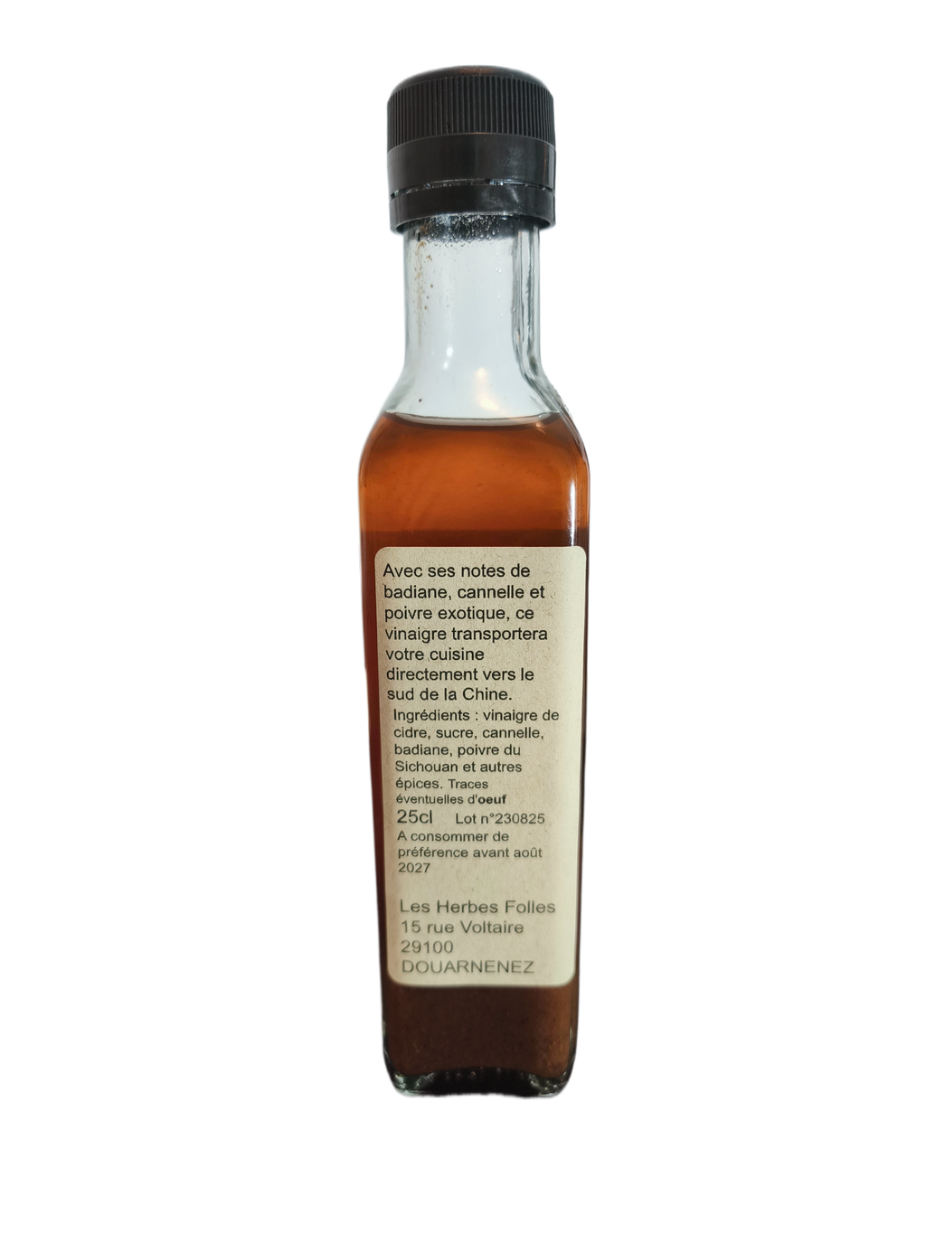 Vinaigre de cidre Breton aux saveurs du Sichuan